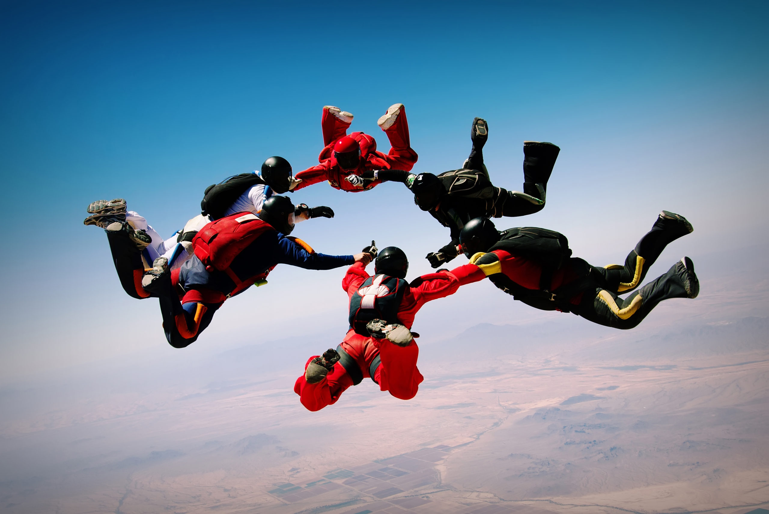 skydiving group